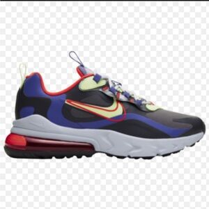 Nike Air Max 270 React Sneakers - Black, Red, Blue